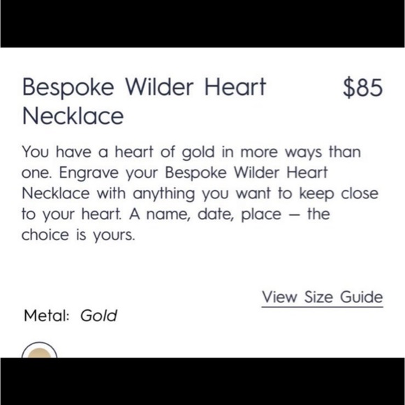 Nwot Gorjana 18k Vermeil Bespoke Wilder Heart Necklace - Picture 3 of 6